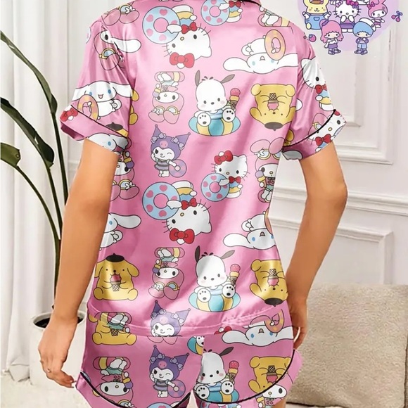 Sanrio Pajama Set – Hello Kitty, My Melody, Cinnamoroll & Friends – Size Large - Picture 2 of 6